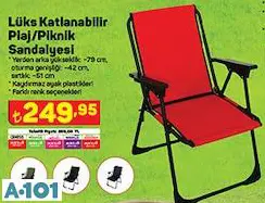LÜKS KATLANABİLİR PİKNİK SANDALYESİ